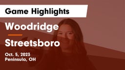 Woodridge  vs Streetsboro  Game Highlights - Oct. 5, 2023