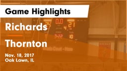 Richards  vs Thornton  Game Highlights - Nov. 18, 2017