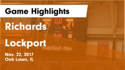 Richards  vs Lockport  Game Highlights - Nov. 22, 2017