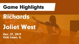 Richards  vs Joliet West  Game Highlights - Dec. 27, 2019