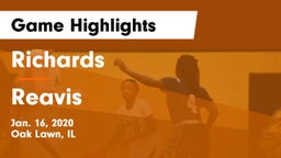 Richards  vs Reavis  Game Highlights - Jan. 16, 2020