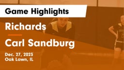 Richards  vs Carl Sandburg  Game Highlights - Dec. 27, 2023