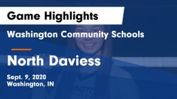 Washington Community Schools vs North Daviess  Game Highlights - Sept. 9, 2020