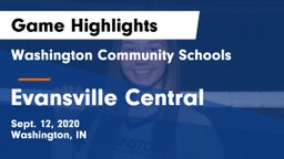 Washington Community Schools vs Evansville Central Game Highlights - Sept. 12, 2020