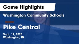 Washington Community Schools vs Pike Central Game Highlights - Sept. 19, 2020