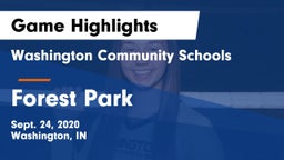 Washington Community Schools vs Forest Park  Game Highlights - Sept. 24, 2020