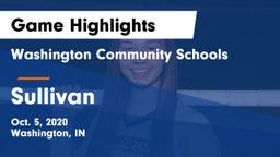 Washington Community Schools vs Sullivan  Game Highlights - Oct. 5, 2020