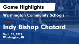 Washington Community Schools vs Indy Bishop Chatard Game Highlights - Sept. 25, 2021