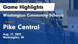 Washington Community Schools vs Pike Central  Game Highlights - Aug. 17, 2022
