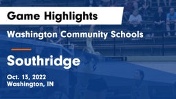 Washington Community Schools vs Southridge Game Highlights - Oct. 13, 2022