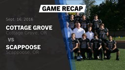 Recap: Cottage Grove  vs. Scappoose  2016