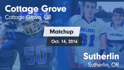 Matchup: Cottage Grove High vs. Sutherlin  2016