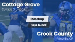 Matchup: Cottage Grove High vs. Crook County  2019