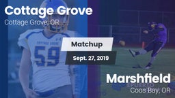 Matchup: Cottage Grove High vs. Marshfield  2019