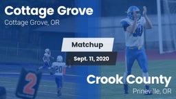 Matchup: Cottage Grove High vs. Crook County  2020