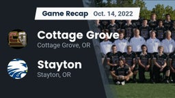 Recap: Cottage Grove  vs. Stayton  2022