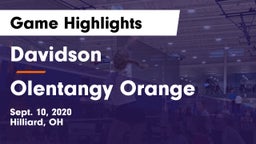 Davidson  vs Olentangy Orange  Game Highlights - Sept. 10, 2020