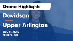 Davidson  vs Upper Arlington  Game Highlights - Oct. 15, 2020