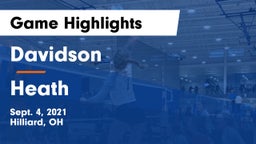 Davidson  vs Heath  Game Highlights - Sept. 4, 2021