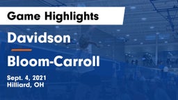 Davidson  vs Bloom-Carroll  Game Highlights - Sept. 4, 2021