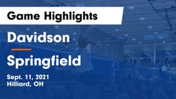 Davidson  vs Springfield  Game Highlights - Sept. 11, 2021