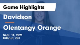 Davidson  vs Olentangy Orange  Game Highlights - Sept. 14, 2021