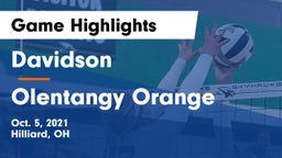 Davidson  vs Olentangy Orange  Game Highlights - Oct. 5, 2021