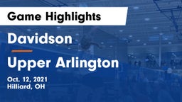 Davidson  vs Upper Arlington  Game Highlights - Oct. 12, 2021