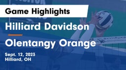 Hilliard Davidson  vs Olentangy Orange  Game Highlights - Sept. 12, 2023