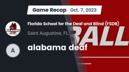 Recap: Florida School for the Deaf and Blind (FSDB) vs. alabama deaf 2023