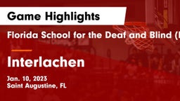 Florida School for the Deaf and Blind (FSDB) vs Interlachen  Game Highlights - Jan. 10, 2023