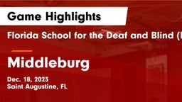 Florida School for the Deaf and Blind (FSDB) vs Middleburg  Game Highlights - Dec. 18, 2023
