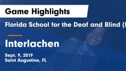 Florida School for the Deaf and Blind (FSDB) vs Interlachen Game Highlights - Sept. 9, 2019