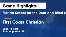 Florida School for the Deaf and Blind (FSDB) vs First Coast Christian Game Highlights - Sept. 12, 2019