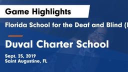 Florida School for the Deaf and Blind (FSDB) vs Duval Charter School Game Highlights - Sept. 25, 2019