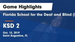 Florida School for the Deaf and Blind (FSDB) vs KSD 2  Game Highlights - Oct. 12, 2019