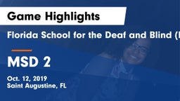 Florida School for the Deaf and Blind (FSDB) vs MSD 2 Game Highlights - Oct. 12, 2019