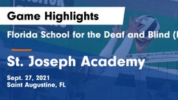 Florida School for the Deaf and Blind (FSDB) vs St. Joseph Academy Game Highlights - Sept. 27, 2021