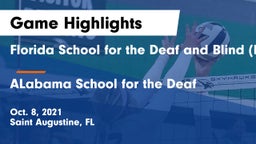 Florida School for the Deaf and Blind (FSDB) vs ALabama School for the Deaf Game Highlights - Oct. 8, 2021