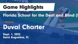 Florida School for the Deaf and Blind (FSDB) vs Duval Charter Game Highlights - Sept. 1, 2022