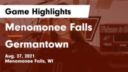 Menomonee Falls  vs Germantown  Game Highlights - Aug. 27, 2021