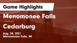 Menomonee Falls  vs Cedarburg  Game Highlights - Aug. 28, 2021