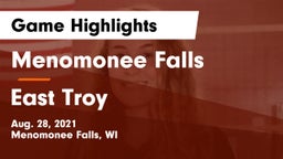 Menomonee Falls  vs East Troy  Game Highlights - Aug. 28, 2021