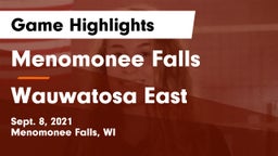 Menomonee Falls  vs Wauwatosa East  Game Highlights - Sept. 8, 2021