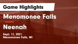 Menomonee Falls  vs Neenah  Game Highlights - Sept. 11, 2021