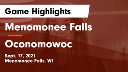 Menomonee Falls  vs Oconomowoc  Game Highlights - Sept. 17, 2021