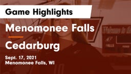 Menomonee Falls  vs Cedarburg  Game Highlights - Sept. 17, 2021