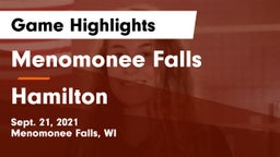 Menomonee Falls  vs Hamilton  Game Highlights - Sept. 21, 2021
