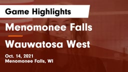 Menomonee Falls  vs Wauwatosa West  Game Highlights - Oct. 14, 2021