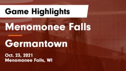 Menomonee Falls  vs Germantown  Game Highlights - Oct. 23, 2021